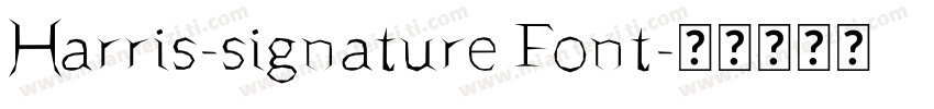 Harris-signature Font字体转换